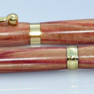 Tulipwood Slimline Pen and Pencil Set