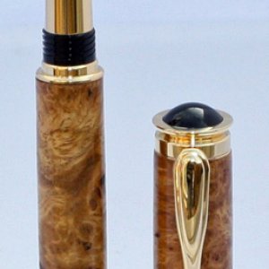 Jr_Retro_Gold_Plated_Rollerball_Made_From_Brown_Mallee