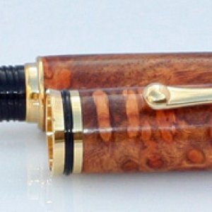 Renaissance Pen Made From Amboyna