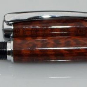 Snakewood Chrome Plated Baron Pen