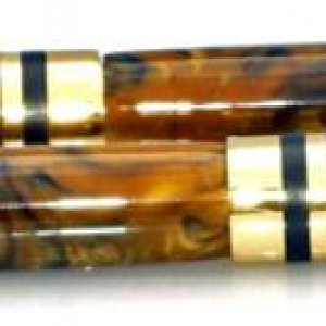 Gold Plated Rollerball and Fountain Pen