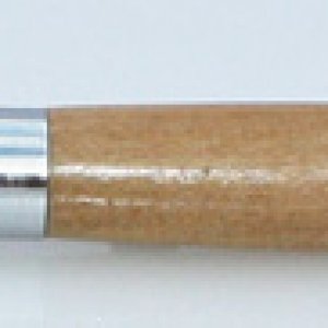 Black And White Chrome plated Slimline Pen