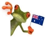 1255013-Clipart-Of-A-3d-Green-Frog-Holding-An-Australian-Flag-Around-A-Sign-Royalty-Free-Illustr.JPG
