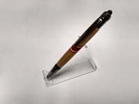 PSI Cortona twist pen in myrtle wood, paudauk, red & natural veneer - Lin Henderson.jpg