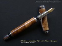 Sedona, Fountain pen, Chrome with Burl Eucalypt. Ref No 1404 0022 IN.jpg