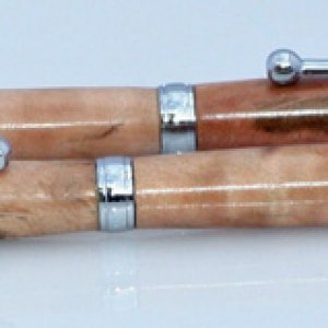 Myrtle Burl Pen and Pencil Set