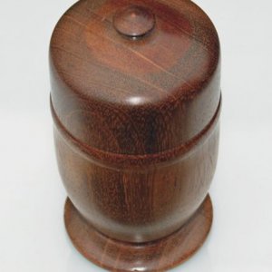 Mahogany Turned box