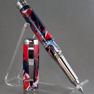 R/W/B PR Blank on Marksman Eagle Rollerball Kit