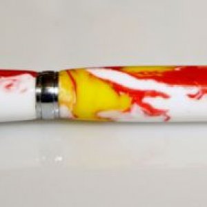 Red White and Yellow PR Casting Pen