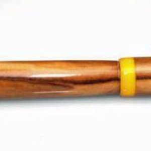 Yew on a Gold Plated Slimline Pen