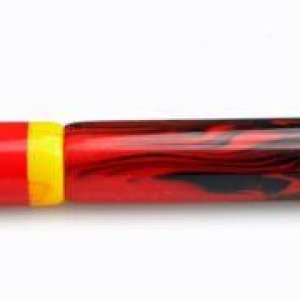 Red and Black Resin Pen Blank