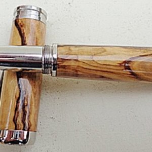 Marksman Eagle fountain pen in Bethlehem olivewood