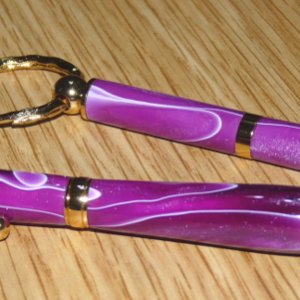 Fancy Slim and Ladys Pen Key Ring