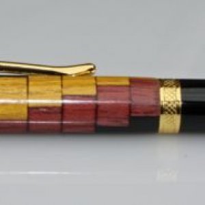 Segmented Gold Plated Sierra Pen