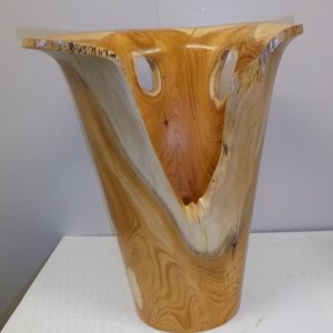 15" Yew vase