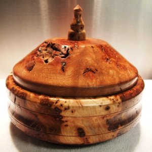 Burr elm trinket box