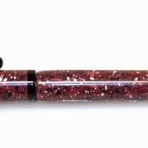 Slimline Pompii Red Corian Pen