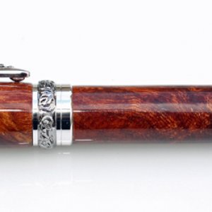 Burr Elm Roman Harvest Fountain Pen