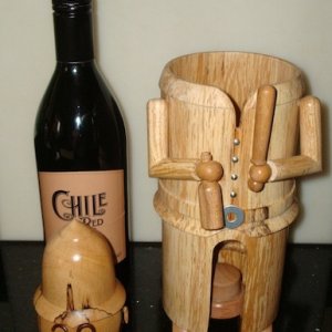 Wine bottle holder.