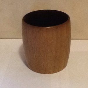 Oak whiskey tumbler