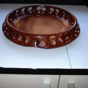 Brazilian Mahogany bowl side view