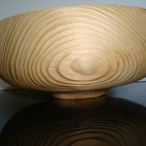 Pine bowl side view