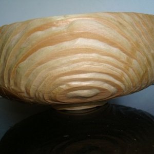 Pine bowl side view 2