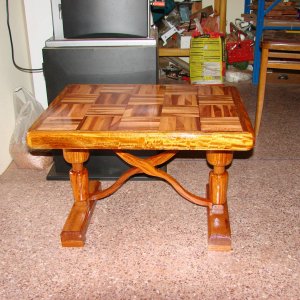 Hardwood Offcuts Coffee Table,