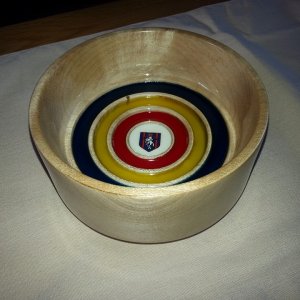 REME Regiment Bowl in Spalted Beech