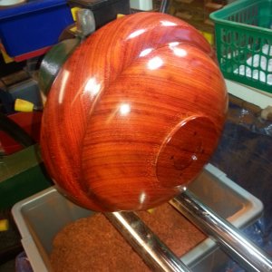 Large 2 piece Salad bowl in Padauk