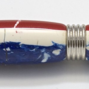 Platinum Streamline with Red, White and Blue