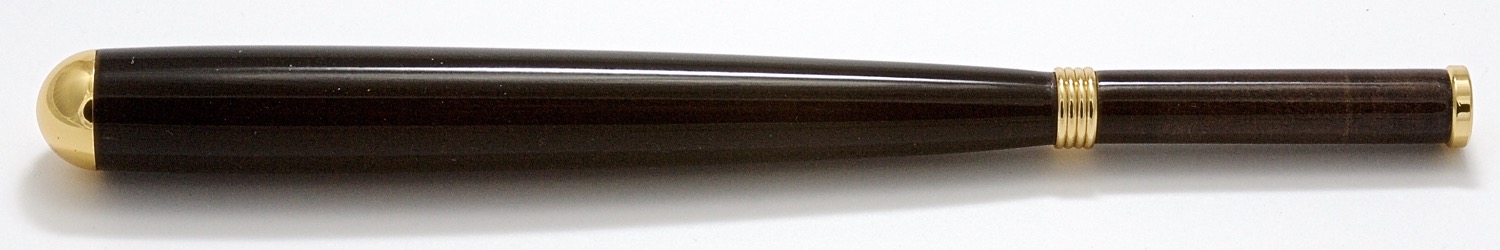 Baseball Bat Pen with Cherry dyed black