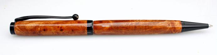 Black Slimline on Burr Elm