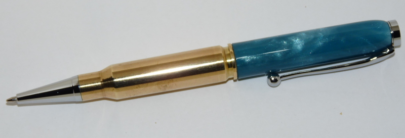 Blue Pearlescent Cartridge Pen