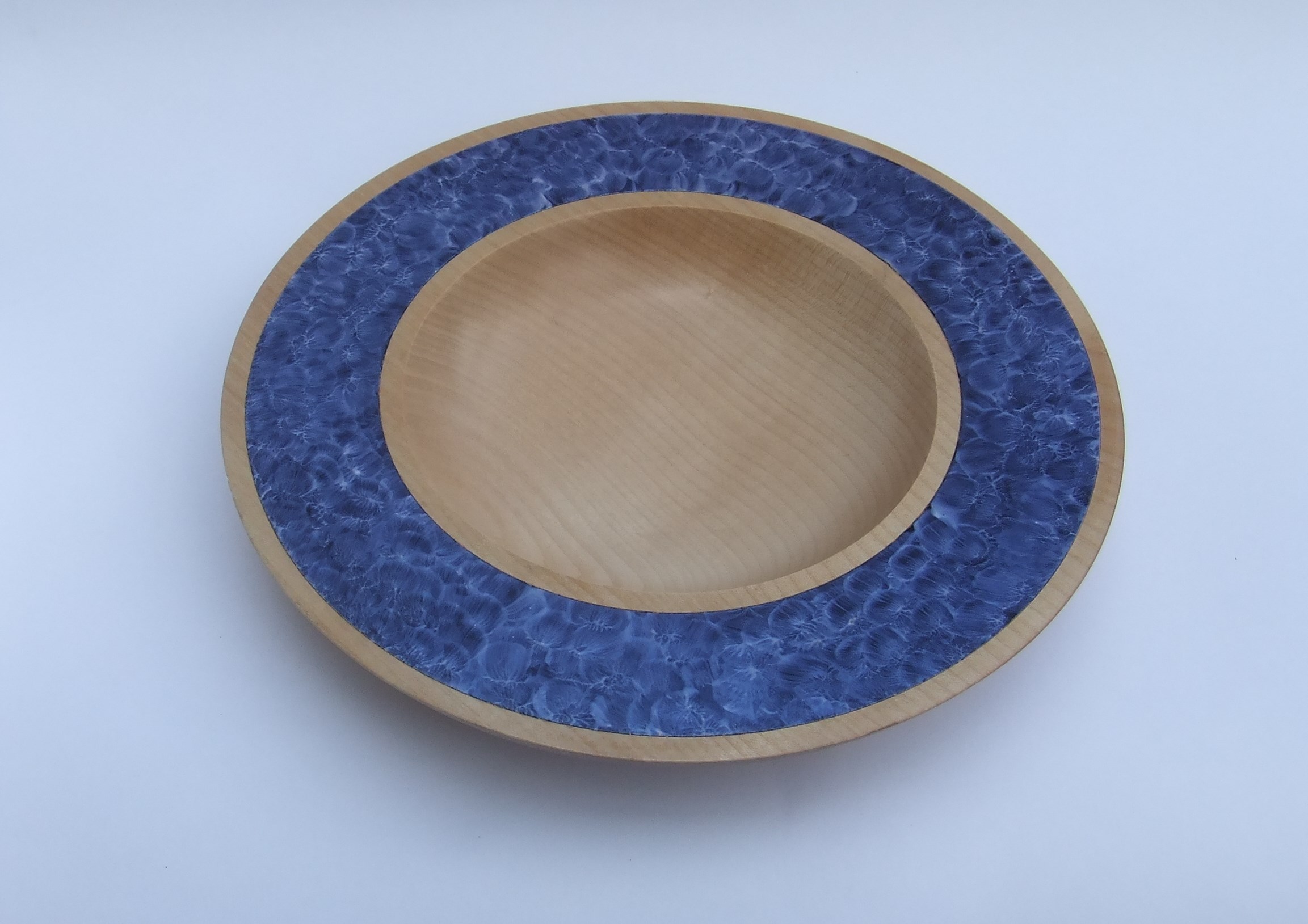 Blue rimmed bowl