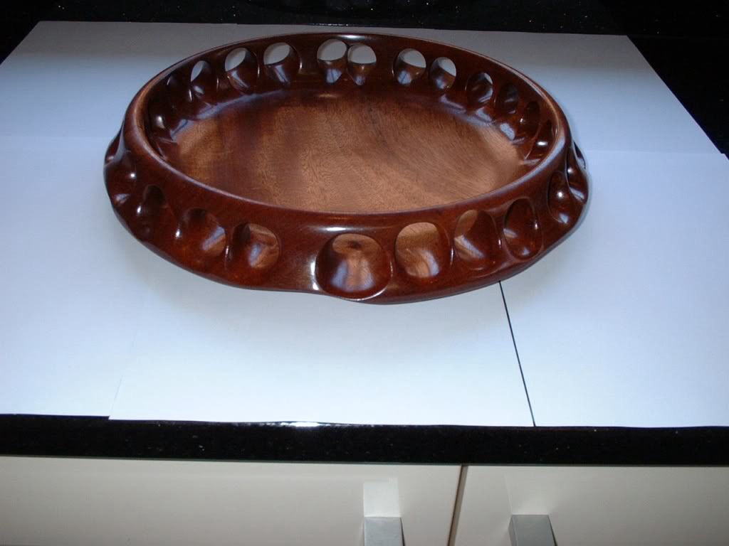 Brazilian Mahogany bowl side view