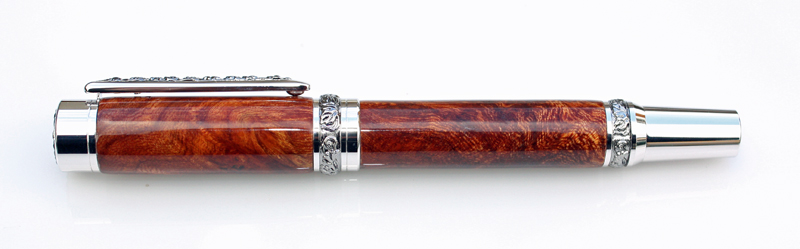 Burr Elm Roman Harvest Fountain Pen