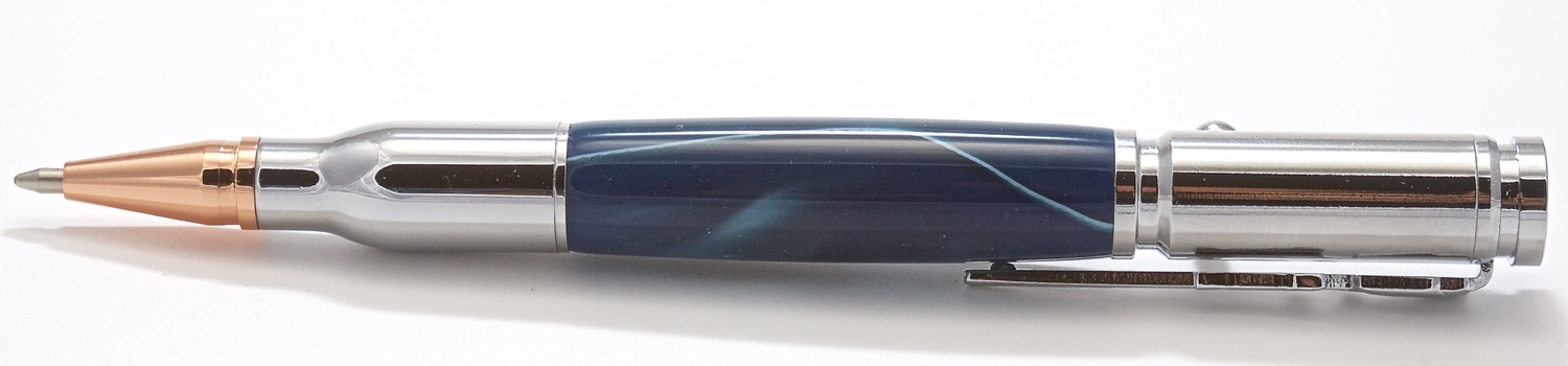 Chrome Bolt Action Thin Blue Line