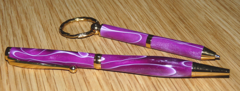 Fancy Slim and Ladys Pen Key Ring