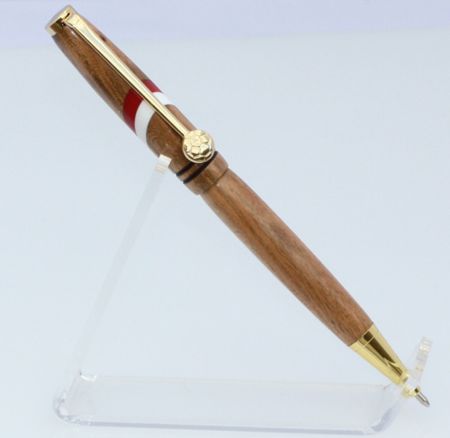 Gold plated Red And White Slimline