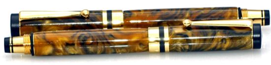 Gold Plated Rollerball and Fountain Pen