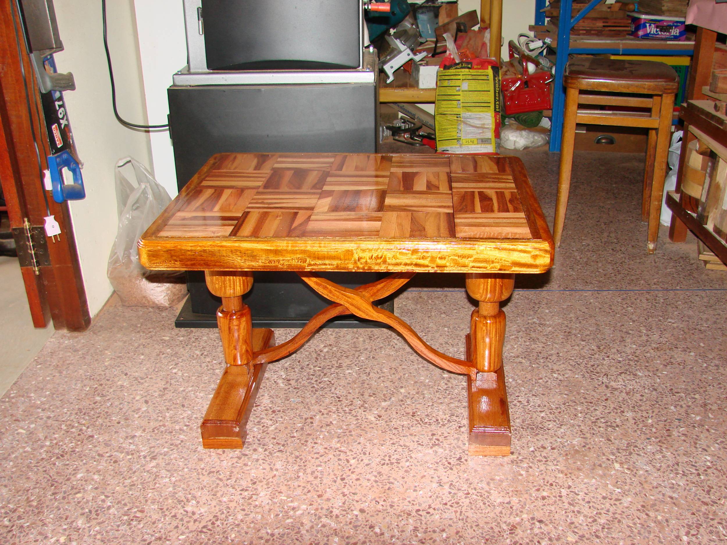 Hardwood Offcuts Coffee Table,