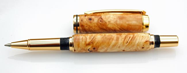 Horse Chestnut on a Gold Plated JR Gents Pen Kit