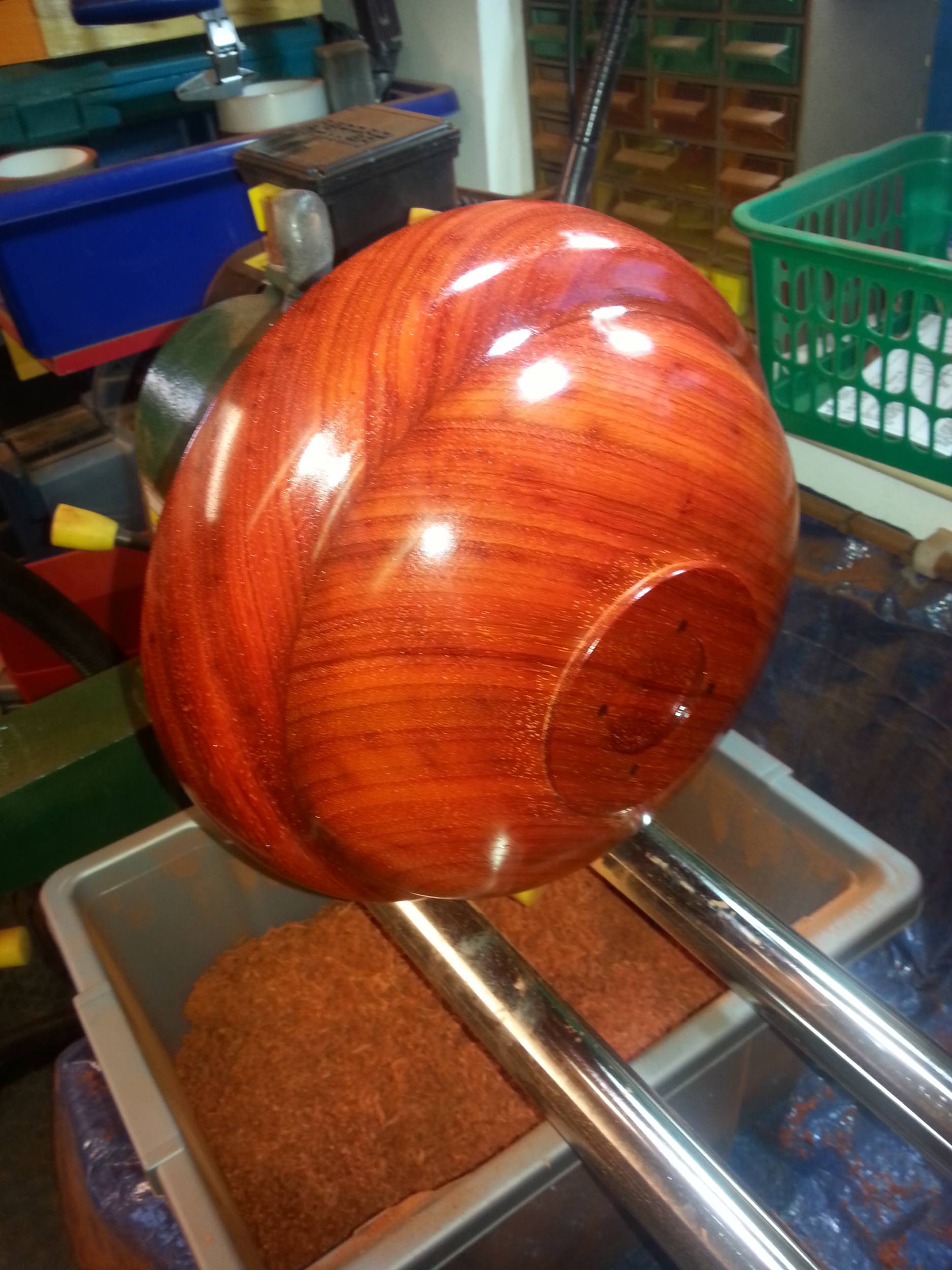 Large 2 piece Salad bowl in Padauk