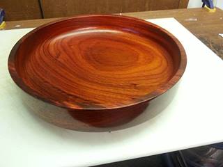 Large Salad bowl in Padauk.