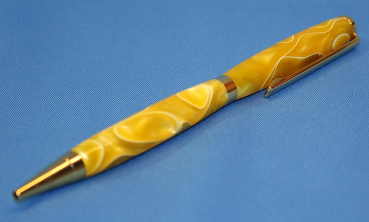 Lemon Yellow Acrylic Slimline pen