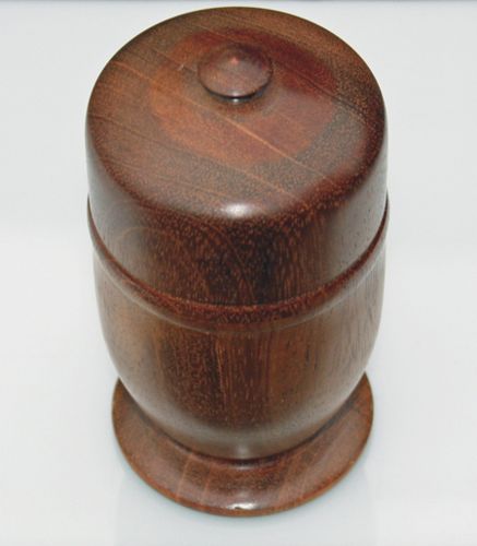 Mahogany Turned box