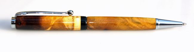 Mulberry on a chrome plated slimline pen