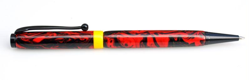 Multi Coloured Resin Slimline Pen