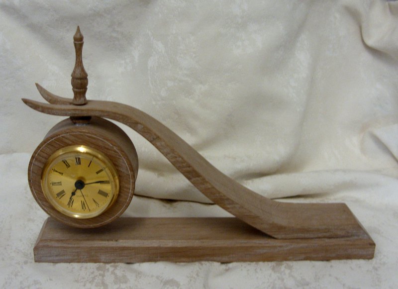 Oak clock